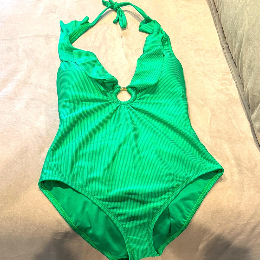 Lilly Pulitzer Kelly Green Swimsuit, Size 10, EUC